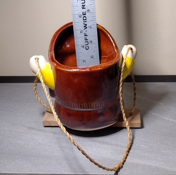 Vintage JSNY Taiwan Girl and Boy on a Swing Planters Set/2 - Picture 7 of 16